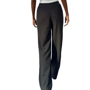 BRANDY MELVILLE- NWT- BLACK Waffle Pants with side pockets.